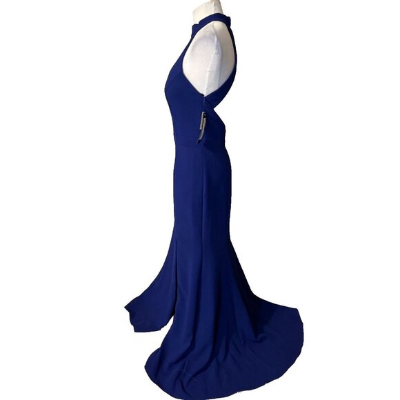 Xscape Dress Blue 10 Long Wedding Cruise Formal Party Mermaid NEW NWT - Picture 7 of 14